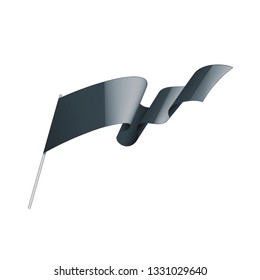 black sticker on white background. Vector illustration