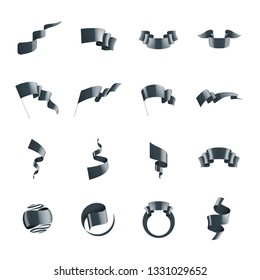 black sticker on white background. Vector illustration