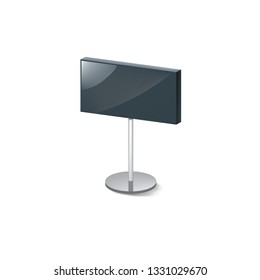 black sticker on white background. Vector illustration