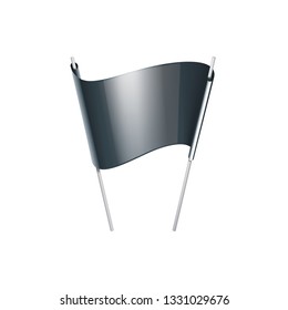 black sticker on white background. Vector illustration
