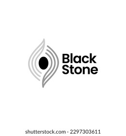 Black Stone Al Hajaru Al Aswad Logo vector icon illustration