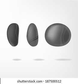 black stones
