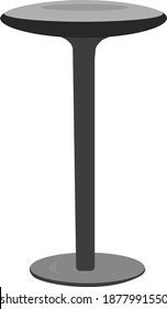 Black stool, illustration, vector on white background