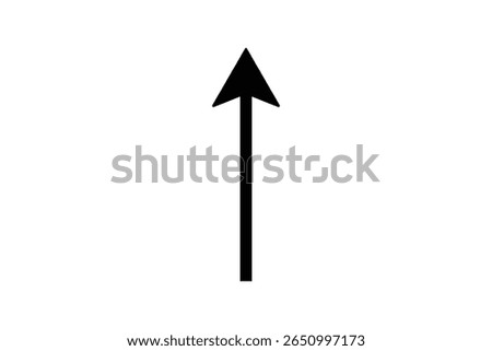 black straight arrow graph up ward direction png file type