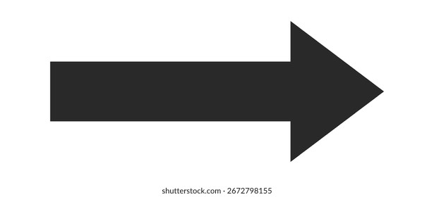 Black straight arrow icon design