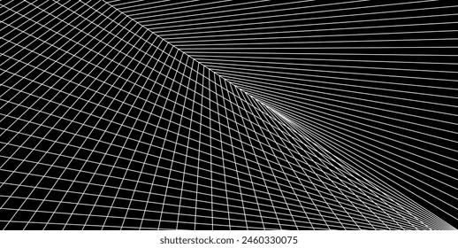 Black straight grid line abstract background