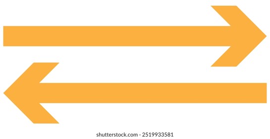 Black straight line arrow stripe series. Horizontal line arrow. vector illustration. 