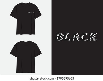 Black, Streetwear Typography Graphic Design for T Shirt