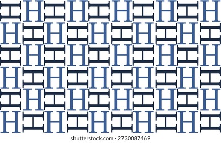ิblue and black strip parquet background, strip in parquet pattern seamless repeat style design for fabric printing or wallpaper or background, chessboard, square checkerboard, H letter