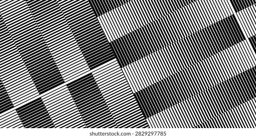 Black stripe halftone gradient texture. Thin to thick line gradation background. Repeating parallel strip wallpaper for print, banner, poster. Vector fading vertical linear backdrop. Doppler concept