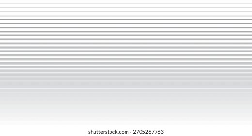 Textura de líneas degradadas de semitono rayadas negras. Fondo de gradación de rayas de Vertical descoloridas de delgado a grueso.
