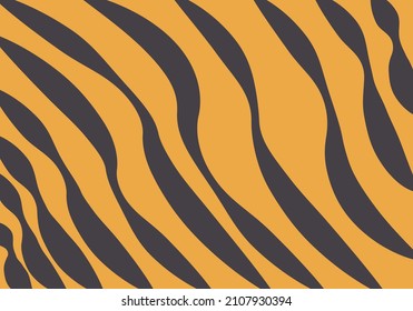 Black striped tiger skin background.