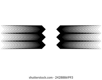 Black striped vector pattern on a white background. Basis for design. Design element. . Vector background.