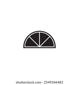 Design de ícone de janela listrada preta