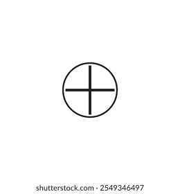 Schwarzes gestreiftes Fenster, Symboldesign