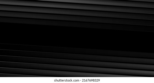 Black stripes abstract technology geometric minimal background. Vector design