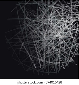 Black stripes ball and abstract background