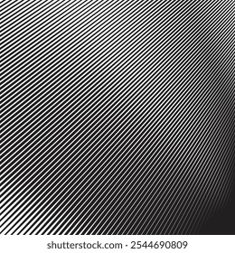 Black stripes line with halftone pattern abstract background