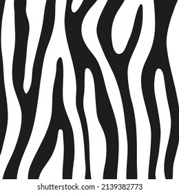 Black stripes on the skin of a zebra for decoration graphics