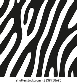 Black stripes on the skin of a zebra for decoration graphics