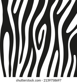 Black stripes on the skin of a zebra for decoration graphics