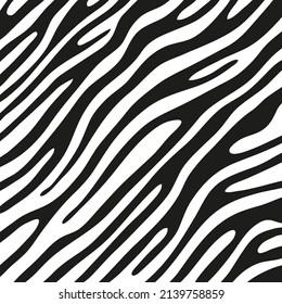 Black stripes on the skin of a zebra for decoration graphics