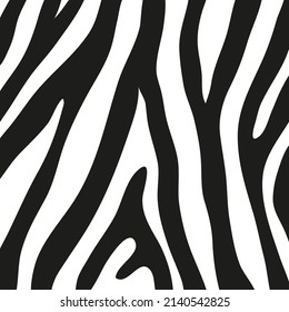 Black stripes on the skin of a zebra for decoration graphics