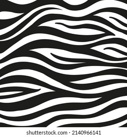 Black stripes on the skin of a zebra for decoration graphics