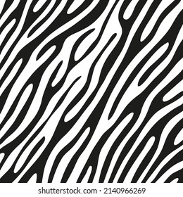 Black stripes on the skin of a zebra for decoration graphics