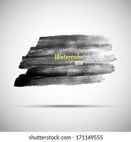 Black strokes of paint