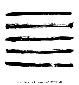black strokes of paint