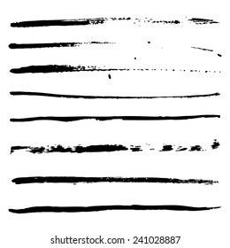 black strokes of paint