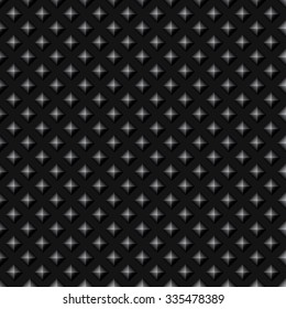 Black Studded Seamless Pattern