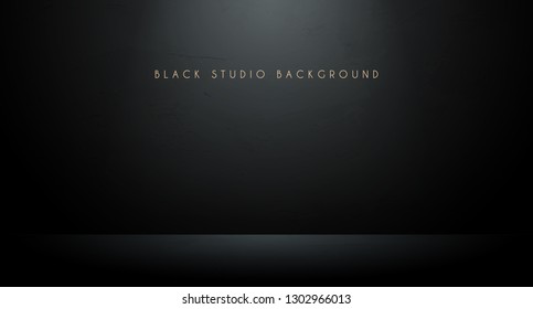 Black studio background