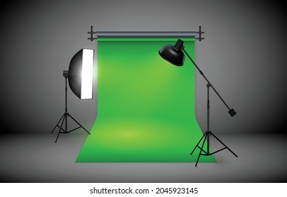 Black studio background high quality