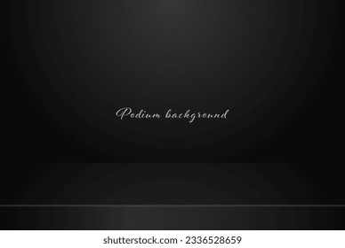 Black studio background for product presentation.