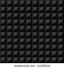 Black Studs Seamless Texture - Vector black studs seamless texture.  File includes global colors and pattern swatch.