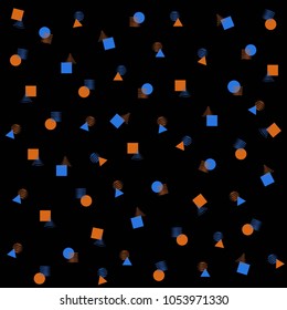 Black style geometric background