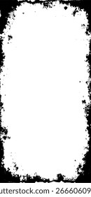 Black style grunge frame border Background