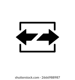 Uma ilustração de ícone de vetor de estilo preto para um símbolo separado.