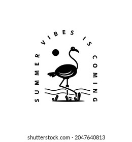 Black summer vibes design vector