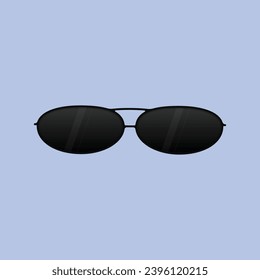 Black Sun Glasses Vector Illustration Icon Fashion wear