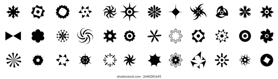 black sun logo vector illustration