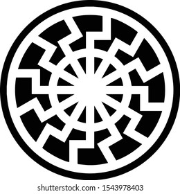 The Black Sun. Occult Symbol