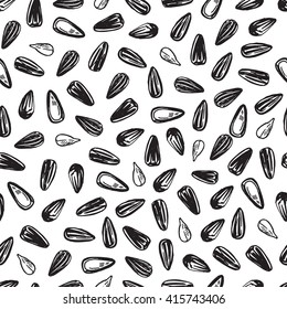 black sunflower seeds pattern