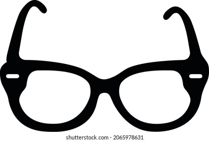 Black sunglass vector illustration icon