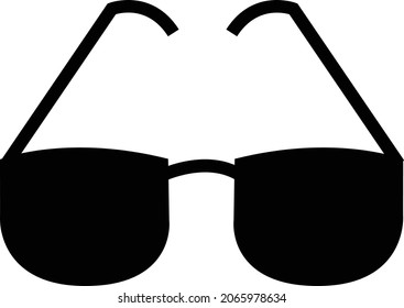 Icono de ilustración de vector de vidrio negro