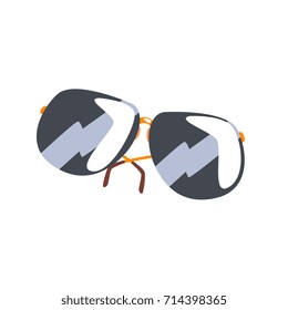 Black sunglasses cartoon vector Illustration
