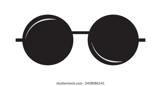 Black sunglasses icon. Vector. Flat style black icon on white background. eps10