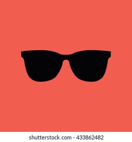 Black sunglasses icon vector illustration
